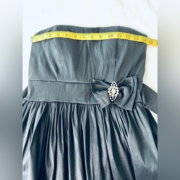 Vintage Elegant Black Strapless Formal Dress Size Large - Picture 4 of 11